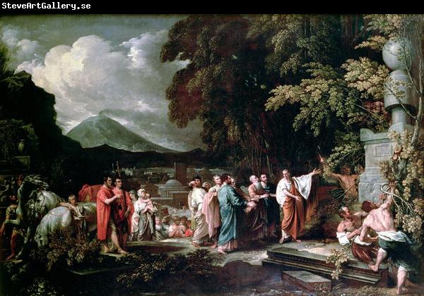 Benjamin West Cicero and the magistrates discovering the tomb of Archimedes